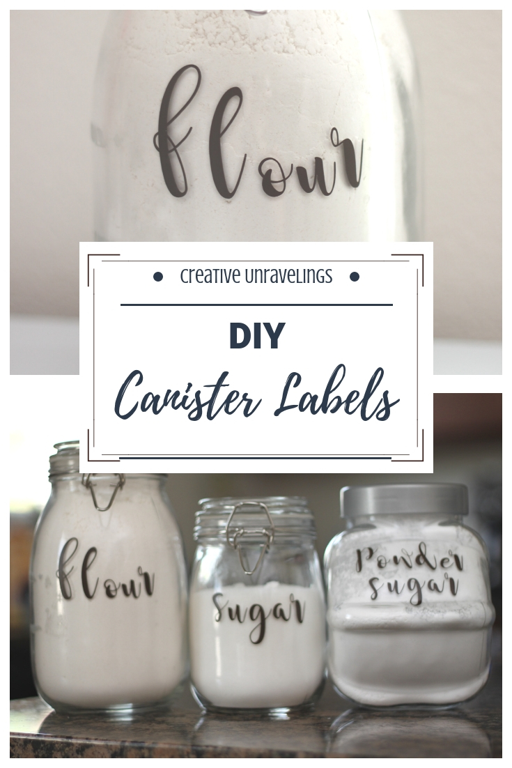 Kitchen canister labels