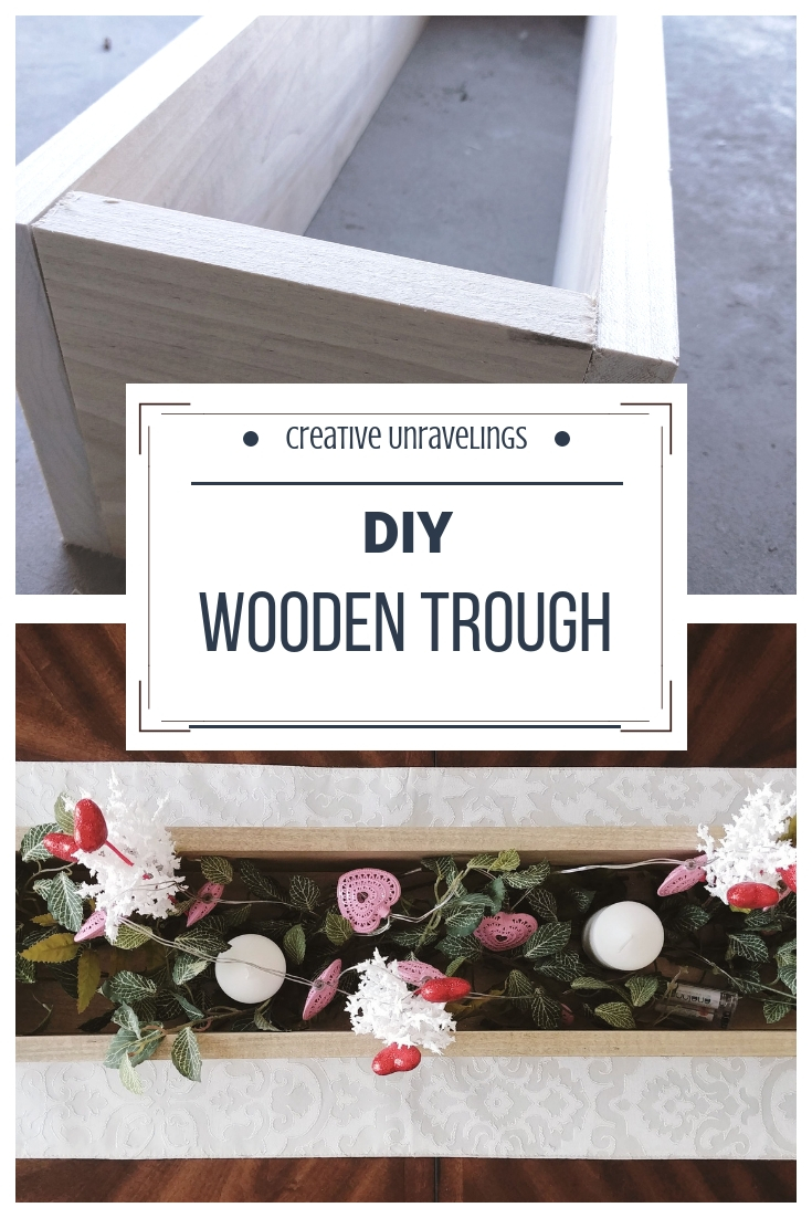 DIY wood trough