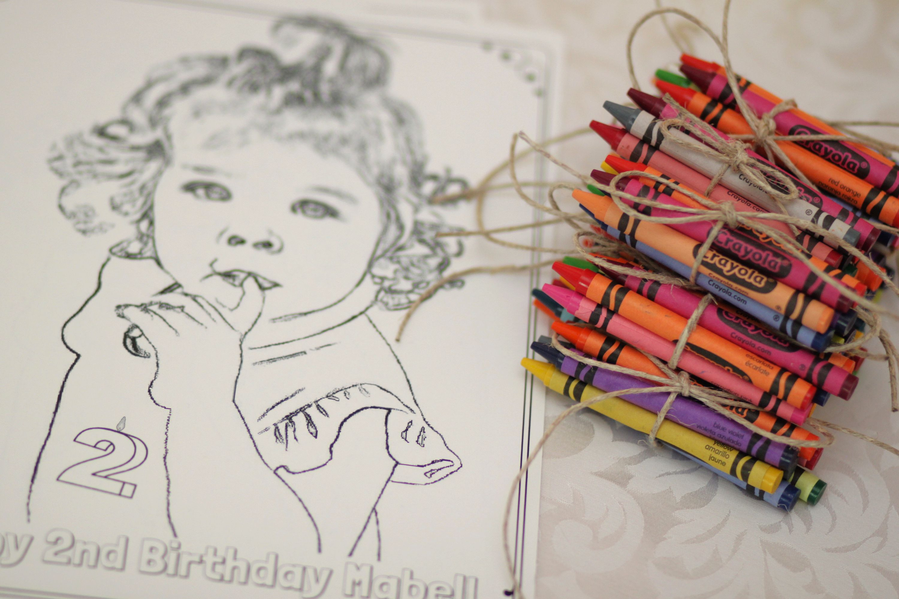 Birthday coloring page