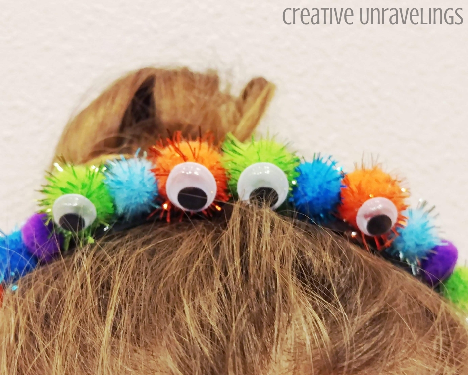 Easy Rainbow Pom Pom Headband Craft - Mama Likes This