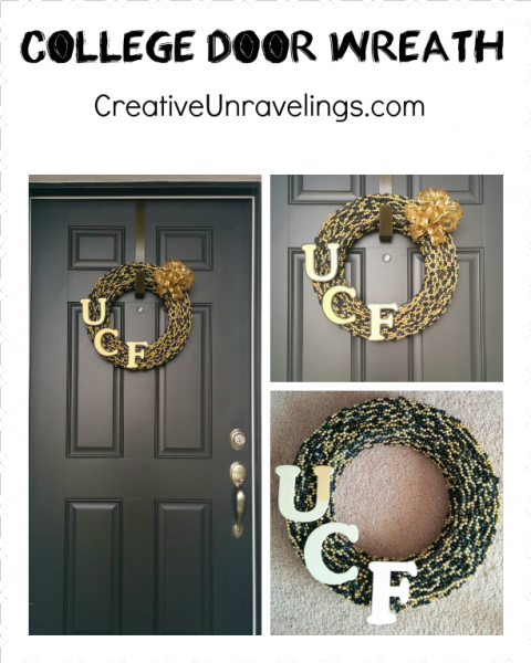 College Door Wreath