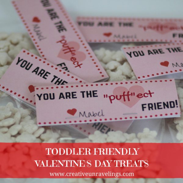 Toddler friendly Valentine's day treats